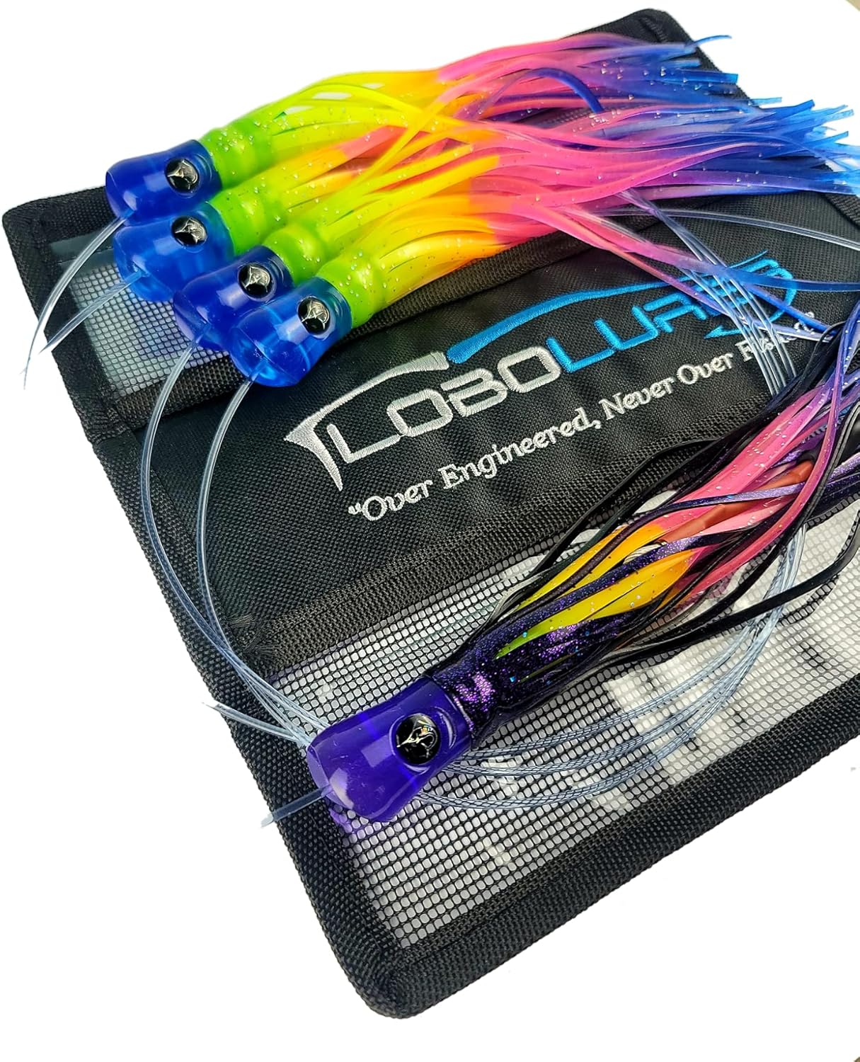 Lobo Lures #207 Skipjack Hybrid Big Game Daisy Chain Marlin Tuna and Mahi Includes Premium Lure Bag