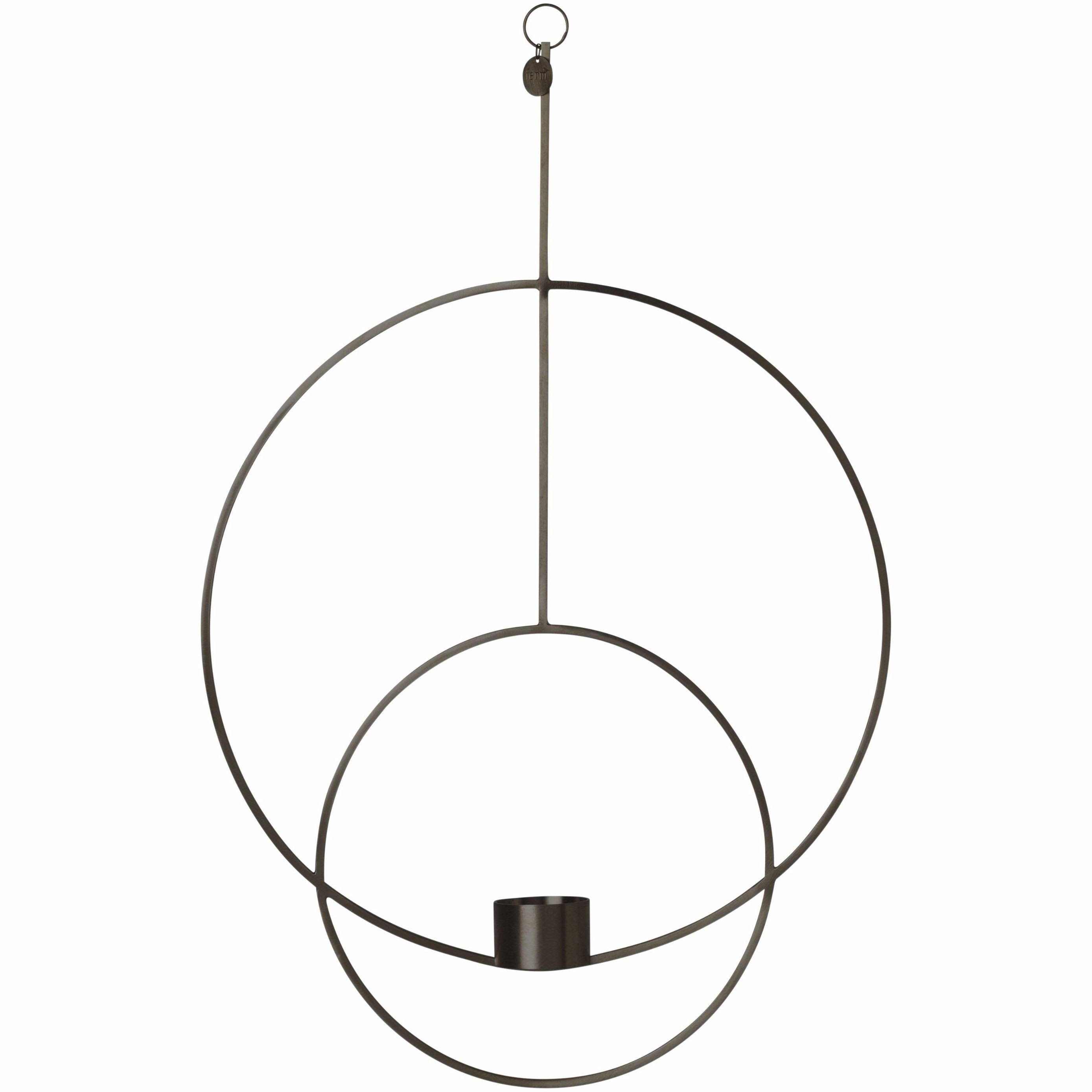 Ferm Living Hanging Tealight Deco Circular - Black