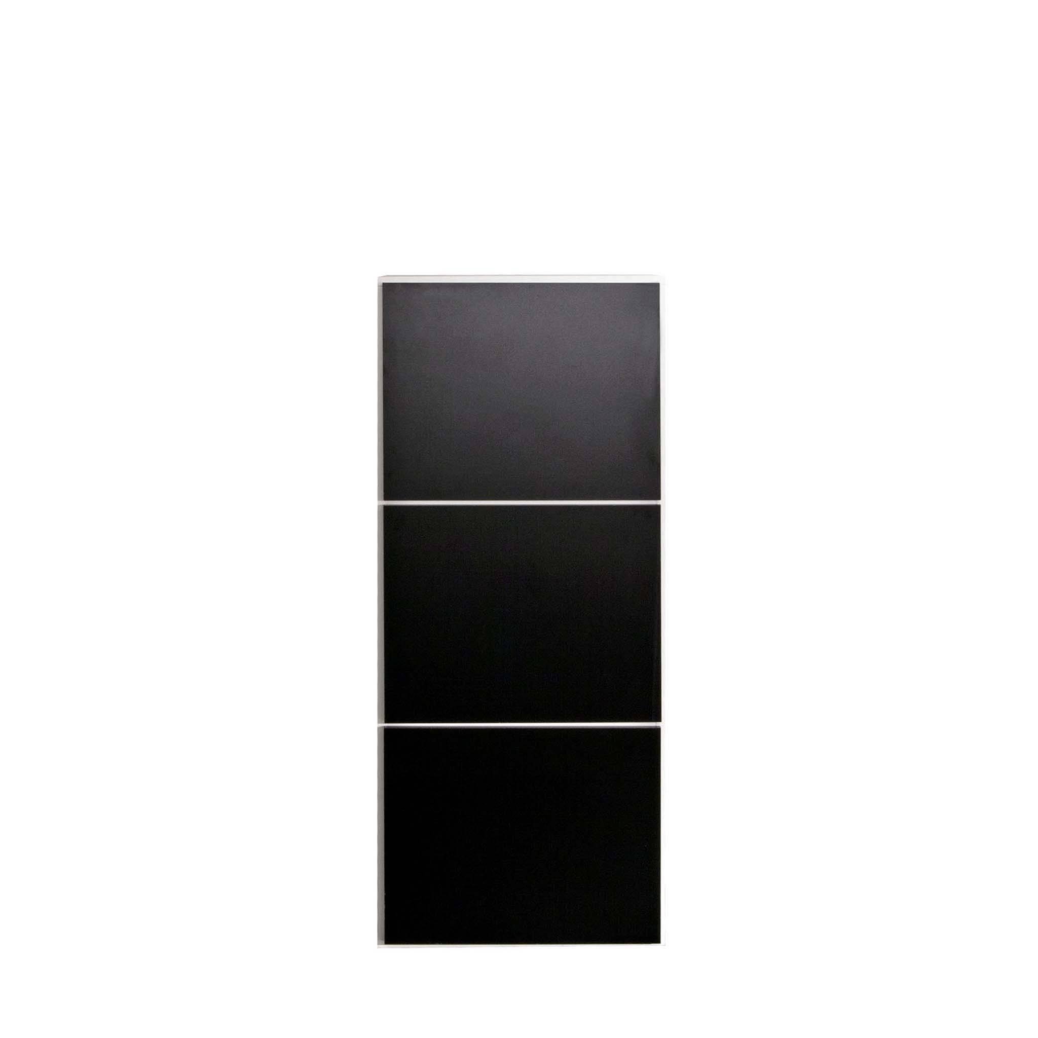 Symbiosis Bamboo Shoe Storage Cabinet, White / Black