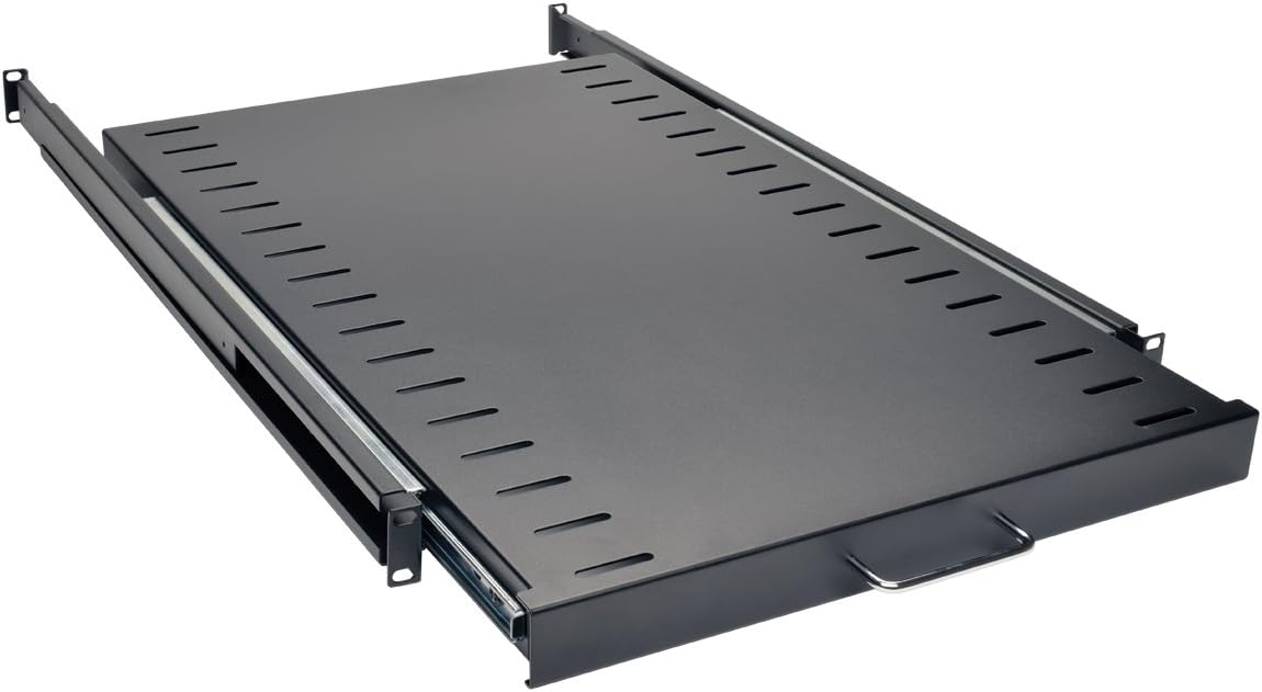 Tripp Lite SRSHELF4PSL Rack Enclosure Cabinet Standard Sliding Shelf 50lb Capacity , Black