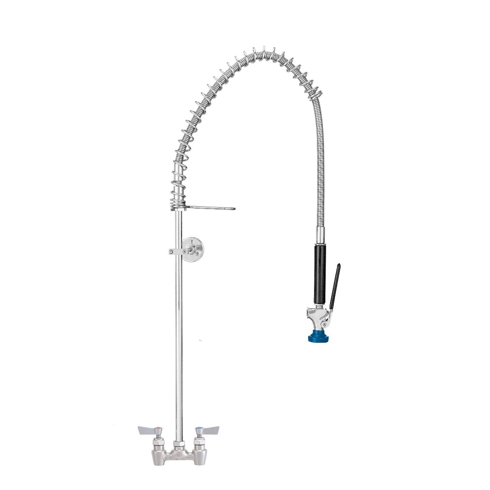 Fisher (53899) Backsplash Mounted Pre-Rinse Faucet with 4x22 Centers u0026 Wall Bracket