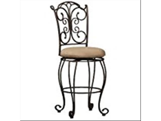 Linon Gathered Back Swivel Counter Stool 24x22