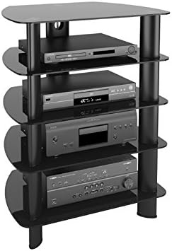 Atlin Designs Satin Glass Component Stand in Black