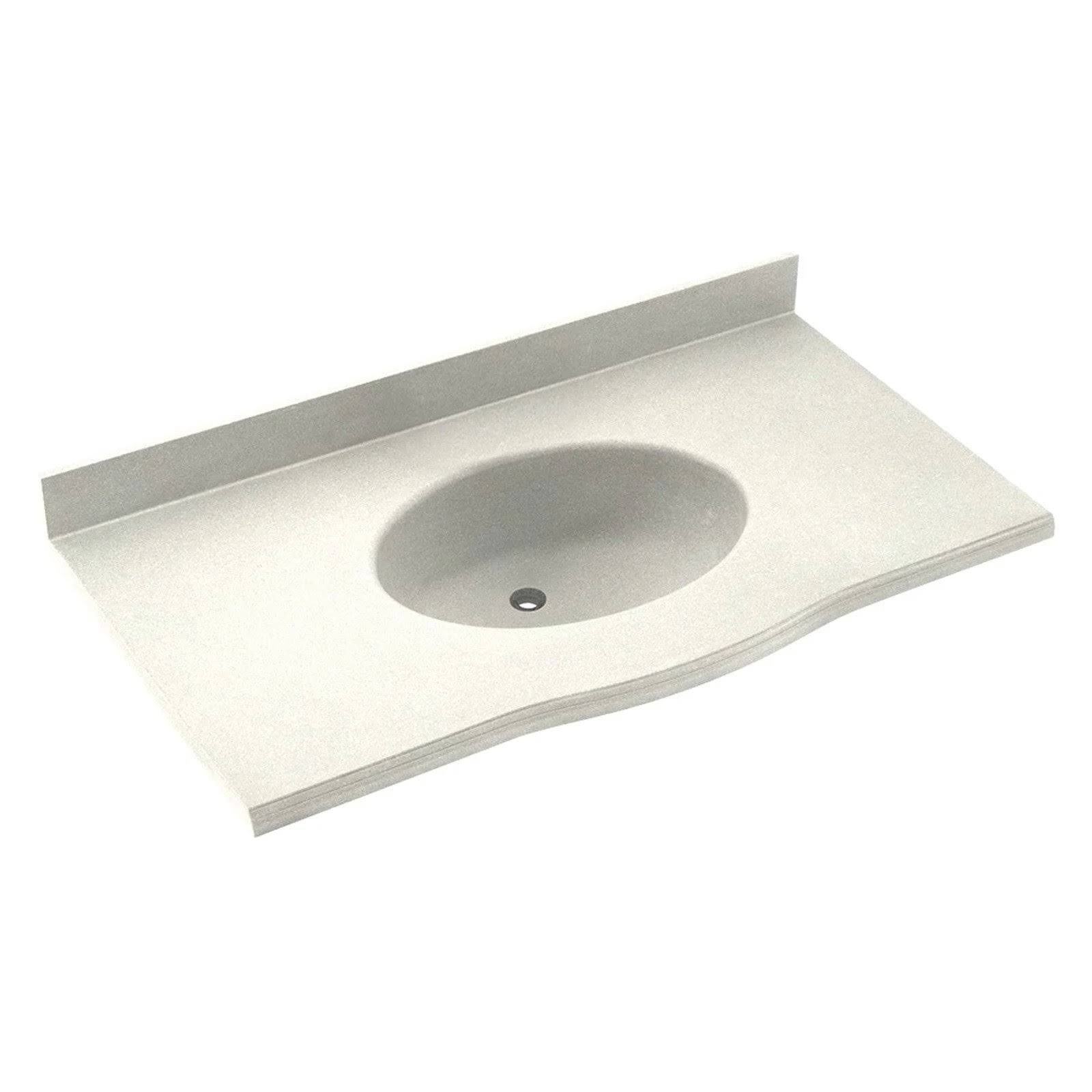 Swanstone 31W x 22.5D in. Europa Solid Surface Vanity Top Bisque - EV1B2231-018