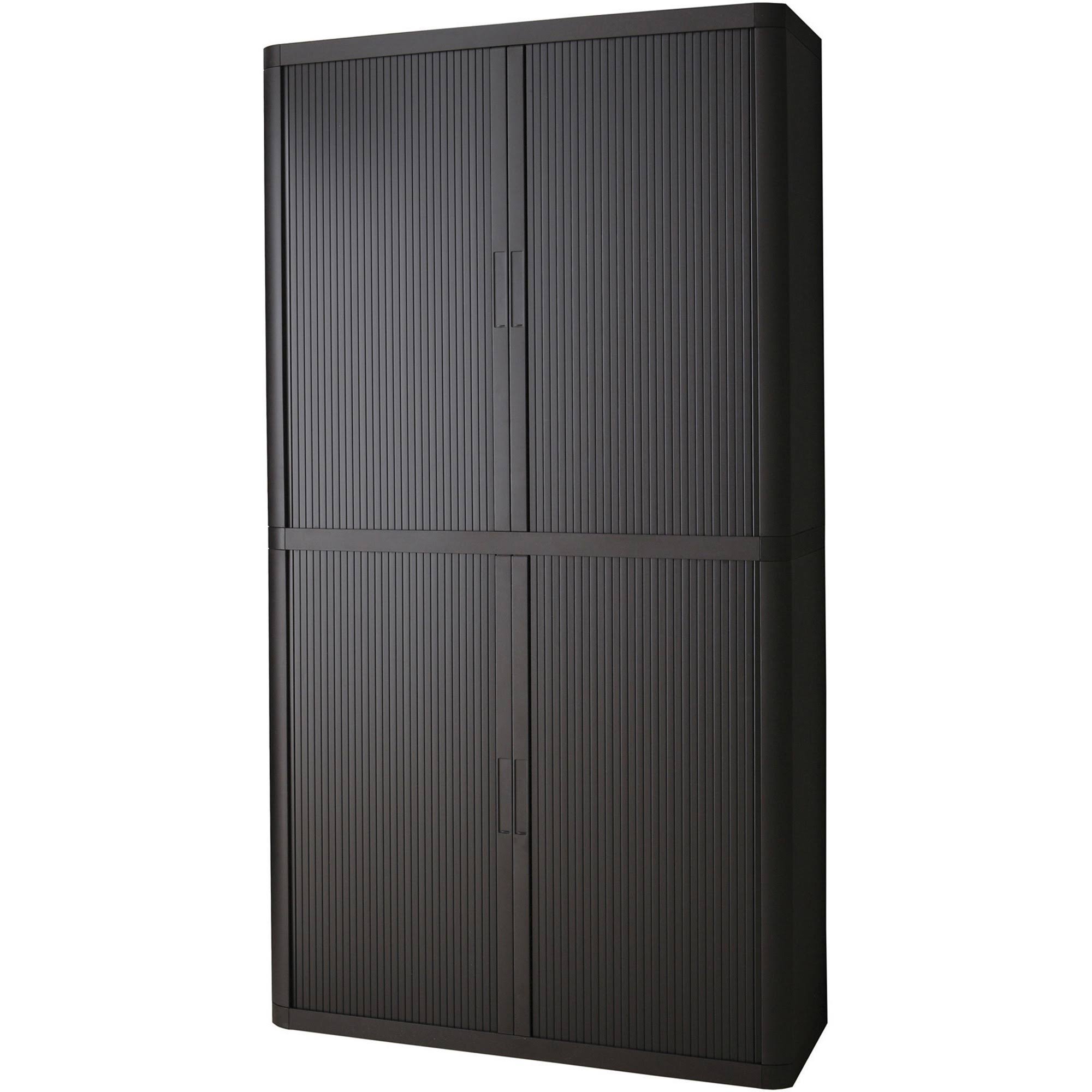 Paperflow USA PPR366014192396 easyOffice 80 in. Storage Cabinet - Black