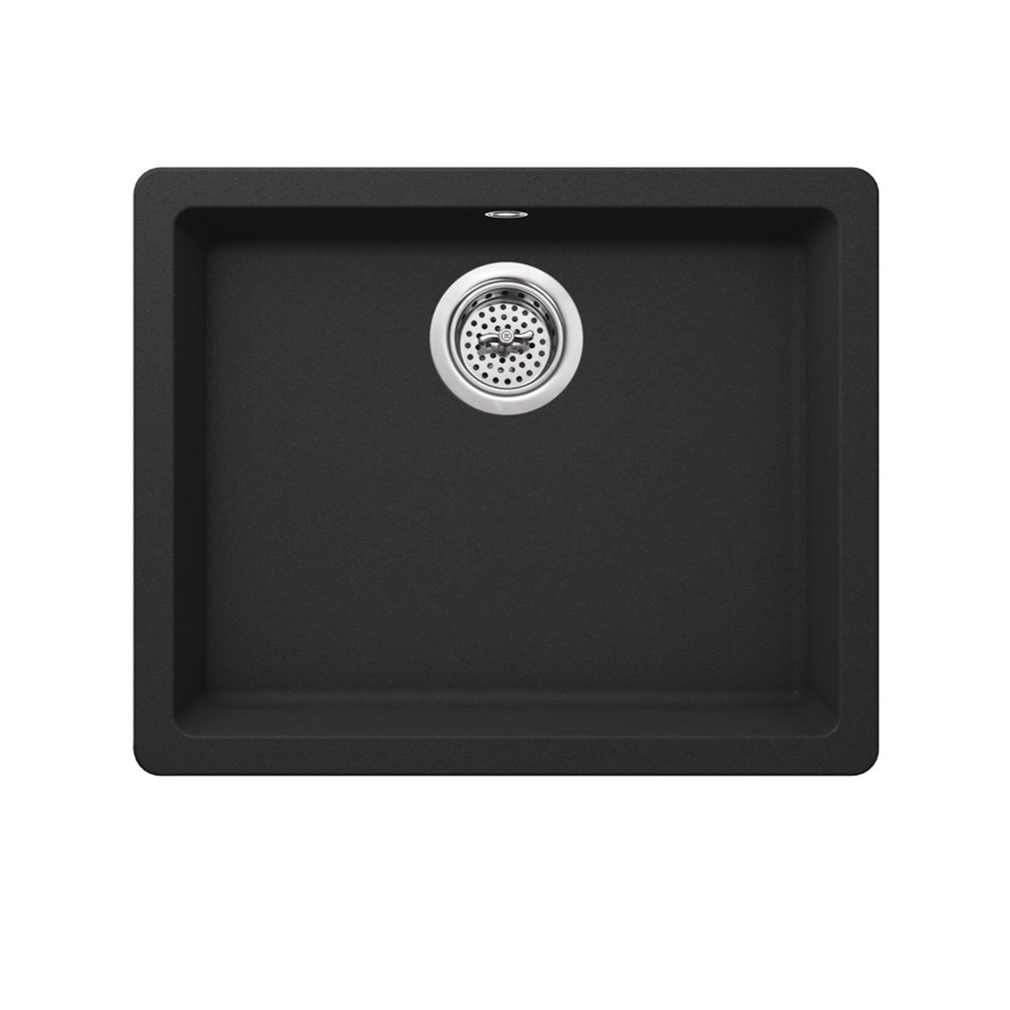 Cahaba CA344SB22-B Dual Mount 21-2/3x22 x 17x22 Quartz Kitchen Sink Onyx Black