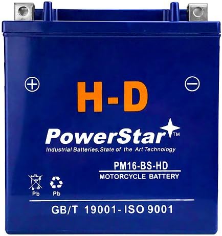 PowerStar PM16-BS-HD Replaces YTX16-BS-1 Powersport Battery for Suzuki LT-A700X King Quad