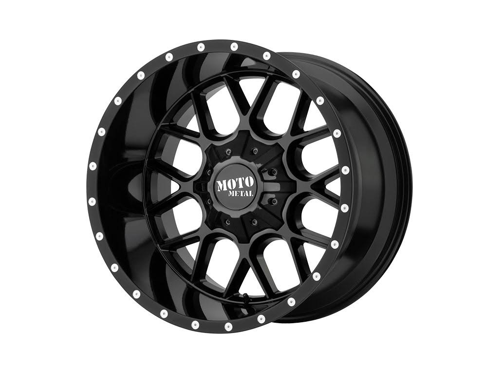 Moto Metal MO986290803A00 MO986 Siege Wheel 20x9 8x8x165.1 +0mm Gloss Black