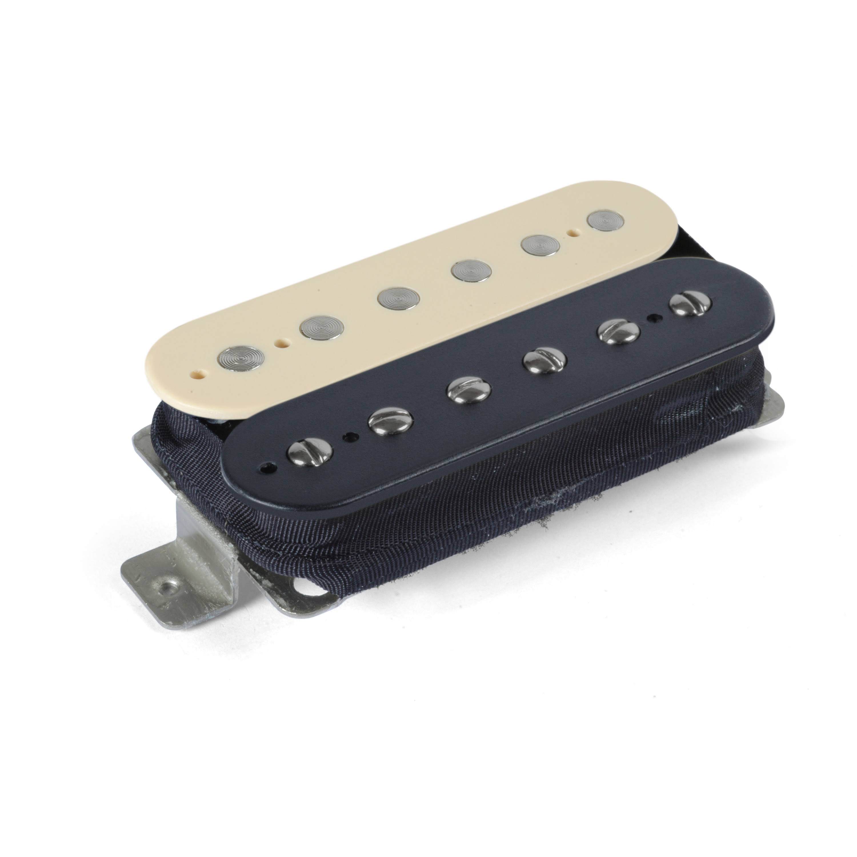Golden Age Humbucker, Zebra (Cream u0026 Black) Exposed Coils, Bridge