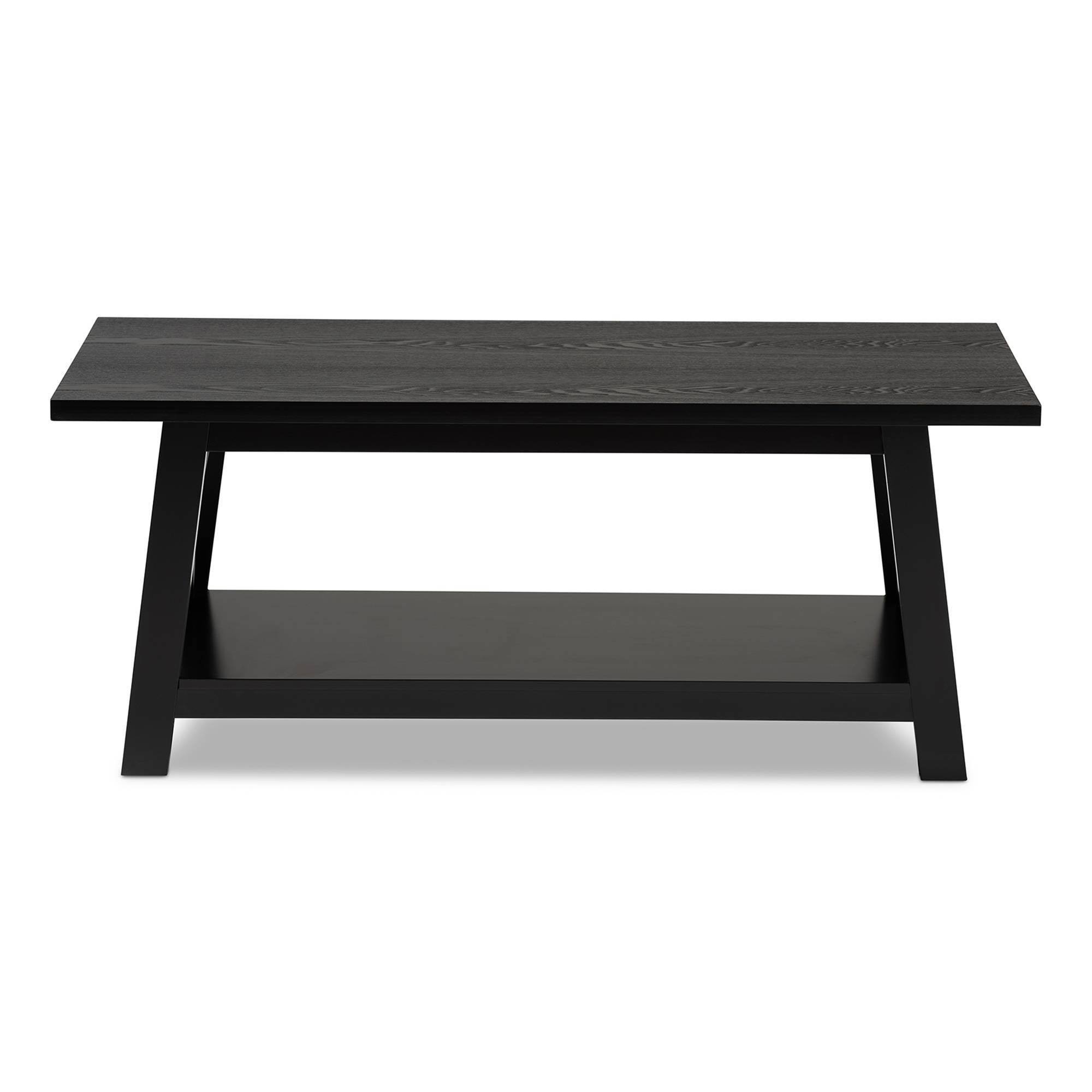 Baxton Studio Germain Black Finished Wood Coffee Table