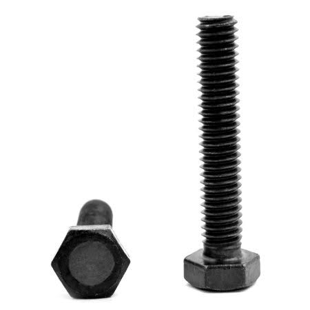 1/2-13 x 2 1/4 (FT) Coarse Thread Grade 8 Hex Tap (Full Thread) Bolt Alloy Steel Thermal Black Oxide Pk 50