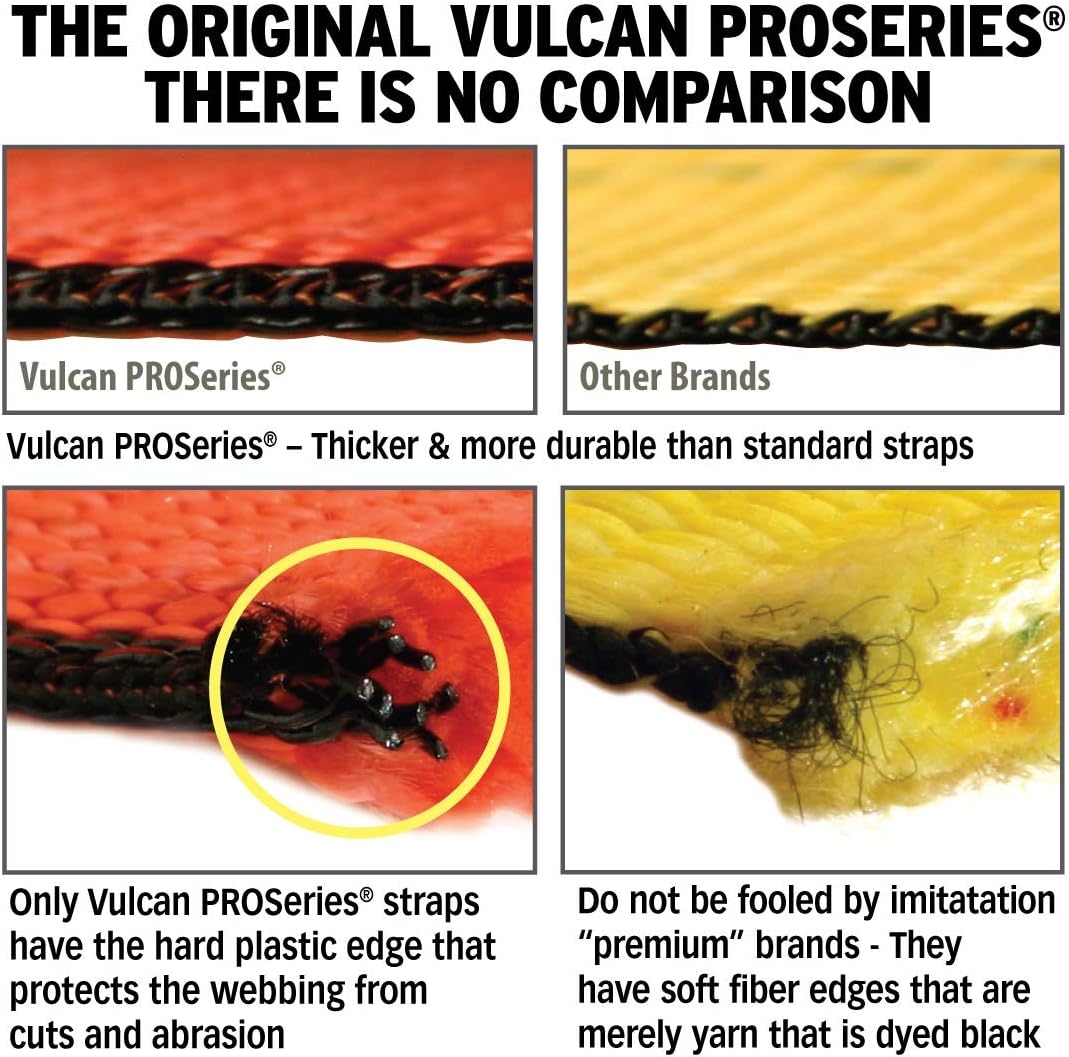 VULCAN Wheel Lift Harnesses with Snap Hooks - Bonnet Style - 2 Pack - PROSeries - 1,600 Pound Safe Working Load Pack of 2