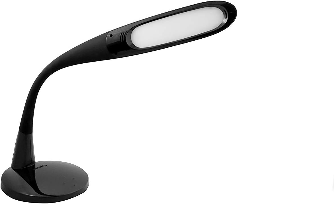 Stella Premium LED Desk Lamp (Stella Two, White, 11W) Doctor Prescribed Low Vision Tri Color Spectrum Desk Light with 10 Dimming Options- Home or Office Sunlight Lamp Light for Macular Degeneration