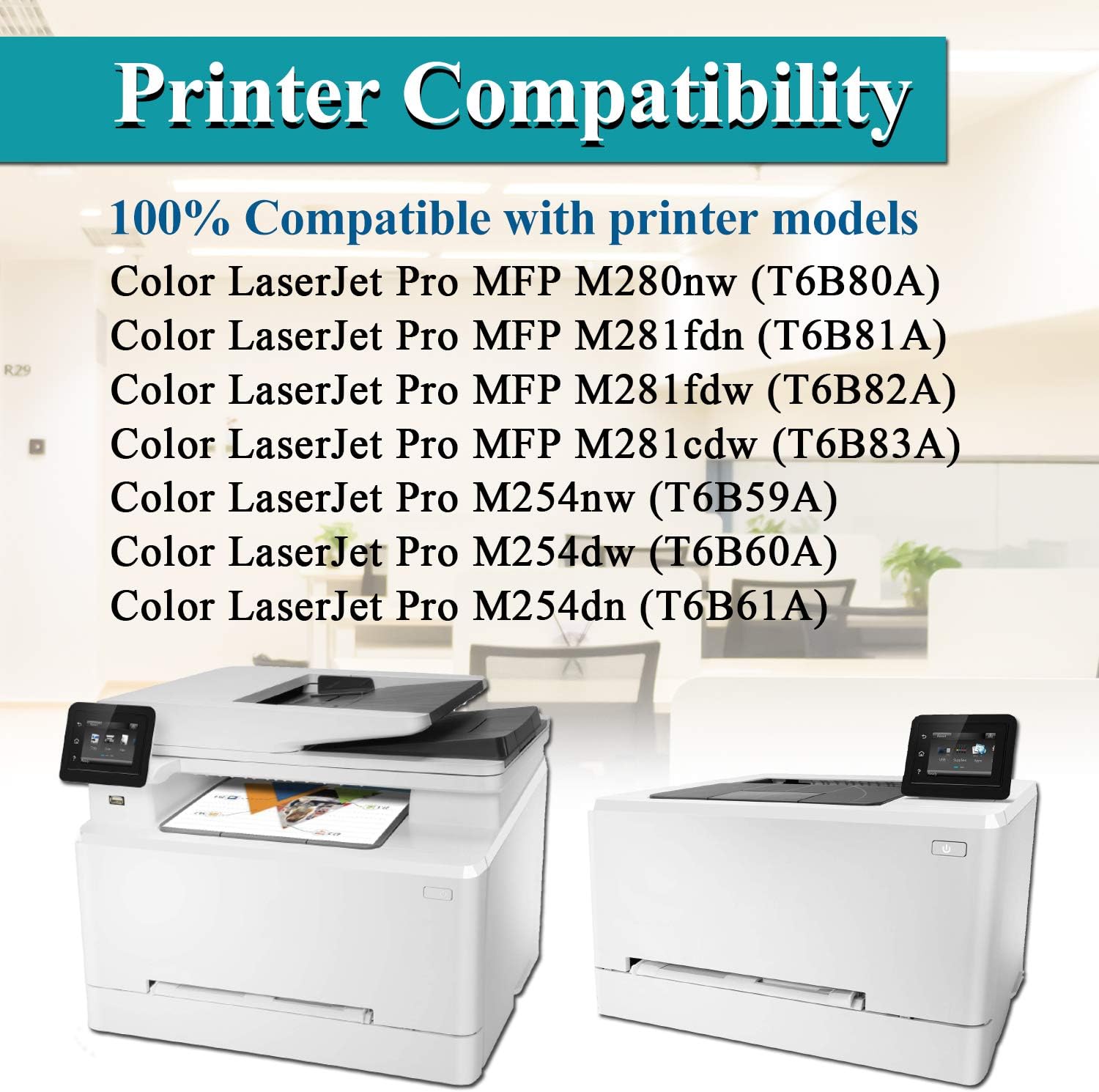 2 Pack High Yield Magenta 202X | CF503X Toner Cartridge Compatible for HP Color Pro MFP M280nw M281fdn M281fdw M281cdw Pro M254nw M254dw M254dn - by VaserInk