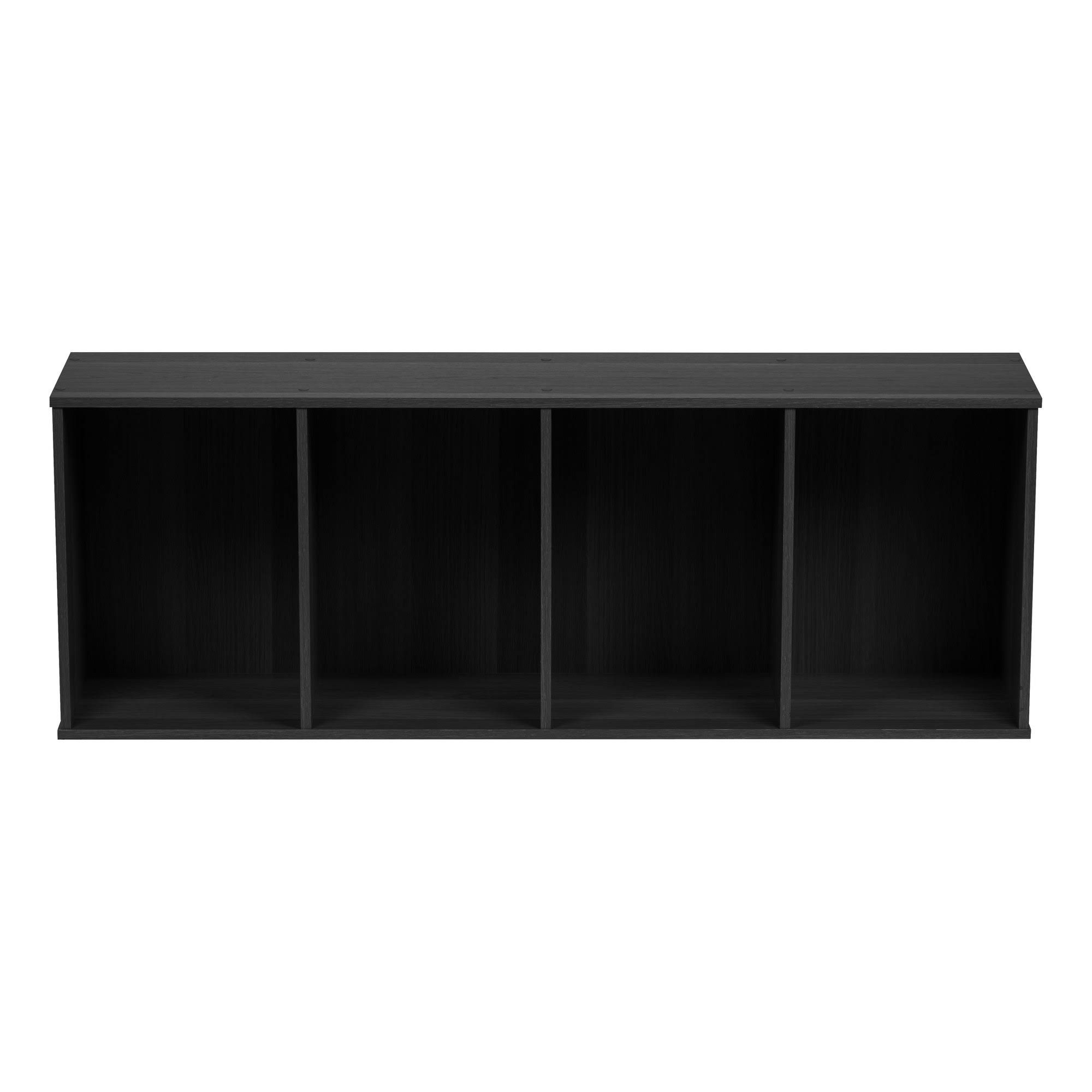 Iris 4-Tier Wood Storage Shelf, Black