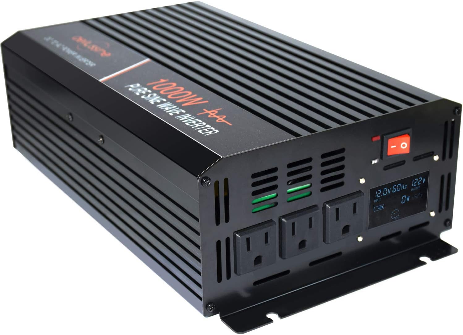 aeliussine 1000 watt Pure Sine Wave Inverter 48 Volt dc to ac 110v 120v Peak 2000W Power Inverter for Car Off Grid Solar Power System (1000w48v LCD)