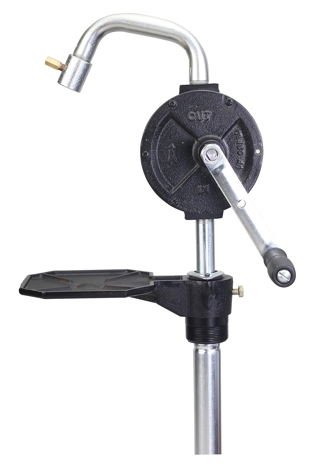 Groz 44084 Industrial Rotary Fuel Pump, with Steel Discharge Spout and Vacuum Breaker