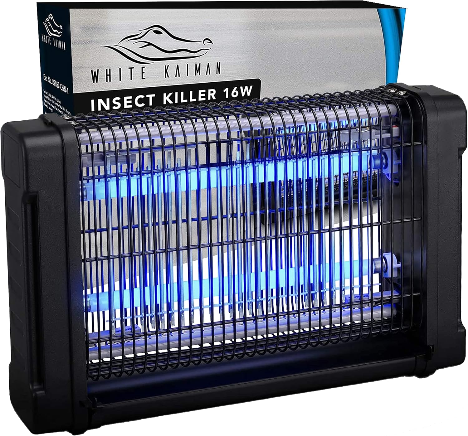 White Kaiman Indoor Bug Zapper - 4000V & 16W UV Light Electric Mosquito Killer and Indoor Insect Light Powerful and Designed w/ Style Pack of 2