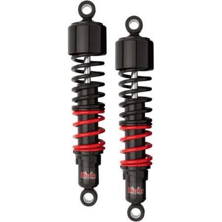 Burly Brand B28-1251 Stiletto Shocks - 13in. - Black/Red