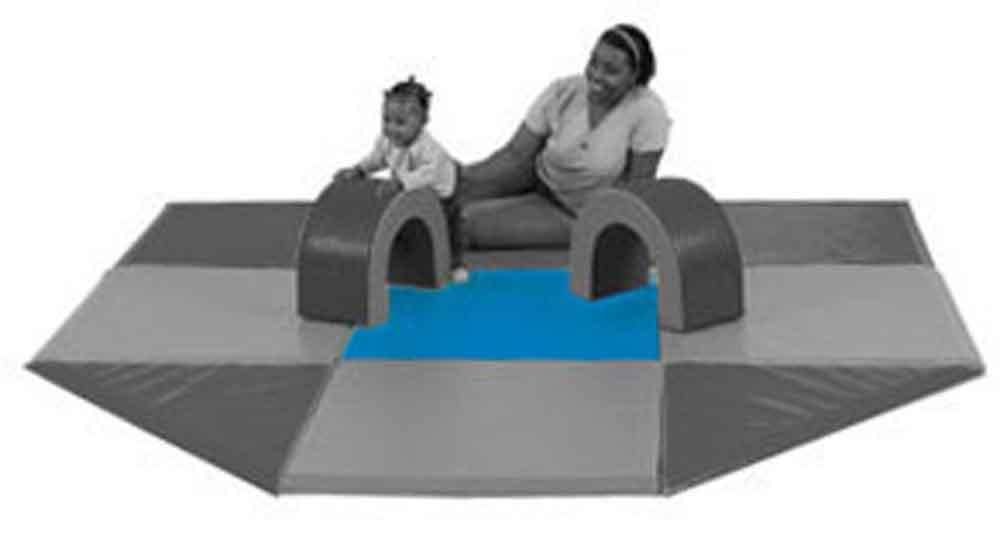 Children&s Factory - Modular Mat - Blue Center