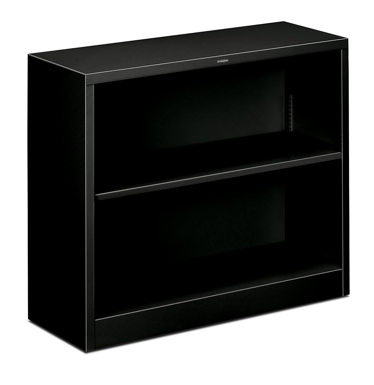 HON 2-Shelf Metal Bookcase - Black