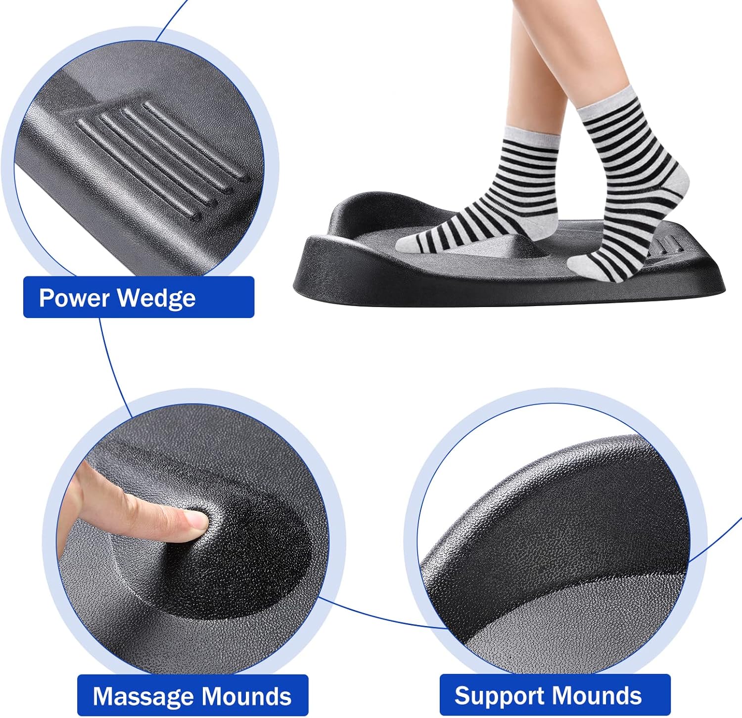 UIFER Standing Desk Mat, Comfort Anti Fatigue Mat, Ergonomic Standing Desk Pad Memory Foam Mat for Office, Workplace, Home