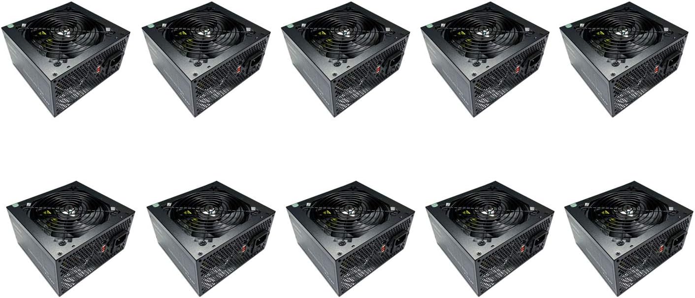 Apevia CAPTAIN550-10 ATX Power Supply with All Black Cables (10-pk)