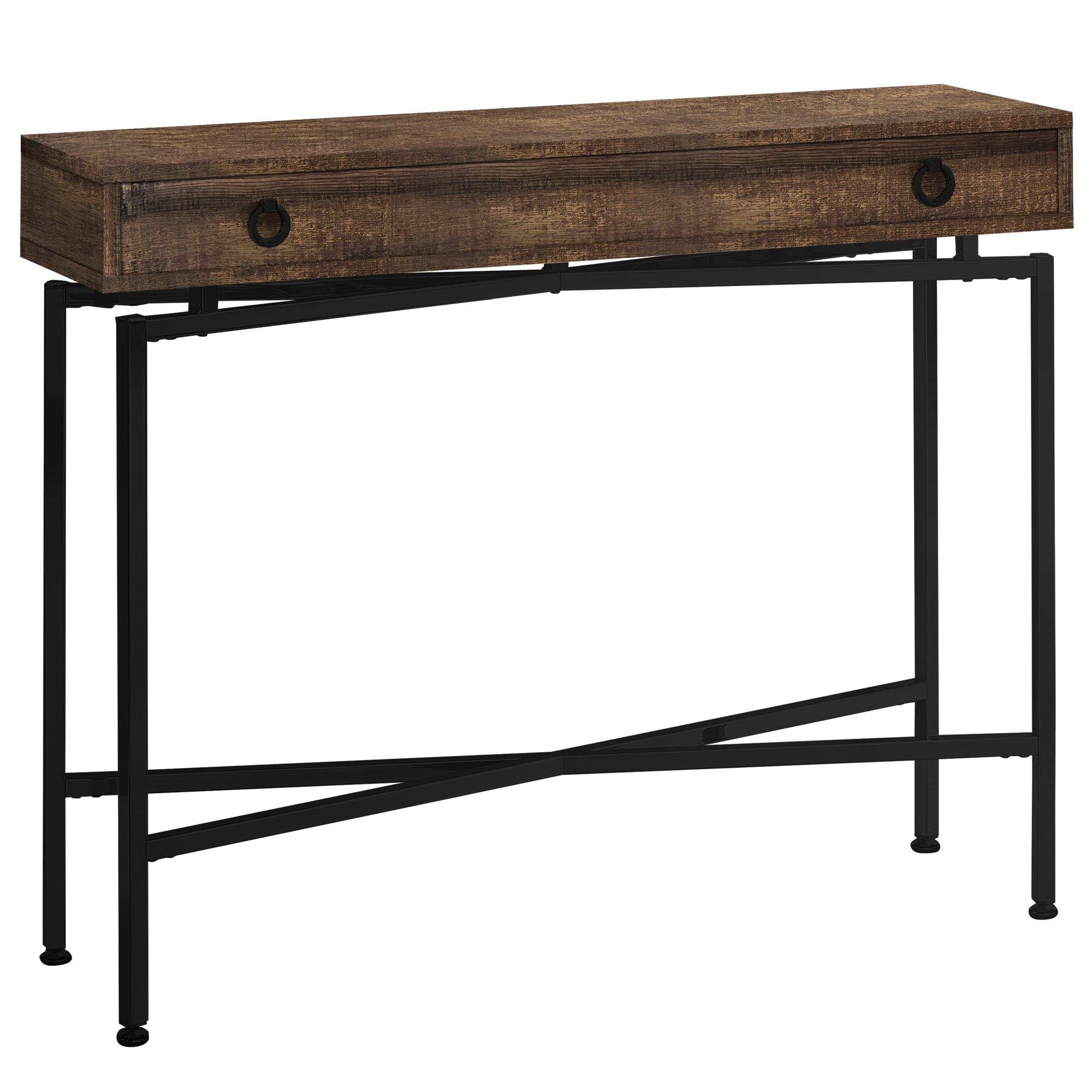 32.5x22 Particle Board Accent Table with Black Legs