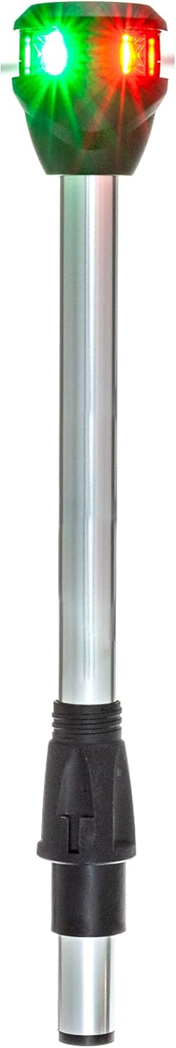 attwood Bi-Color Lightarmor LED Navigation - Pole Light Red-Green - 10