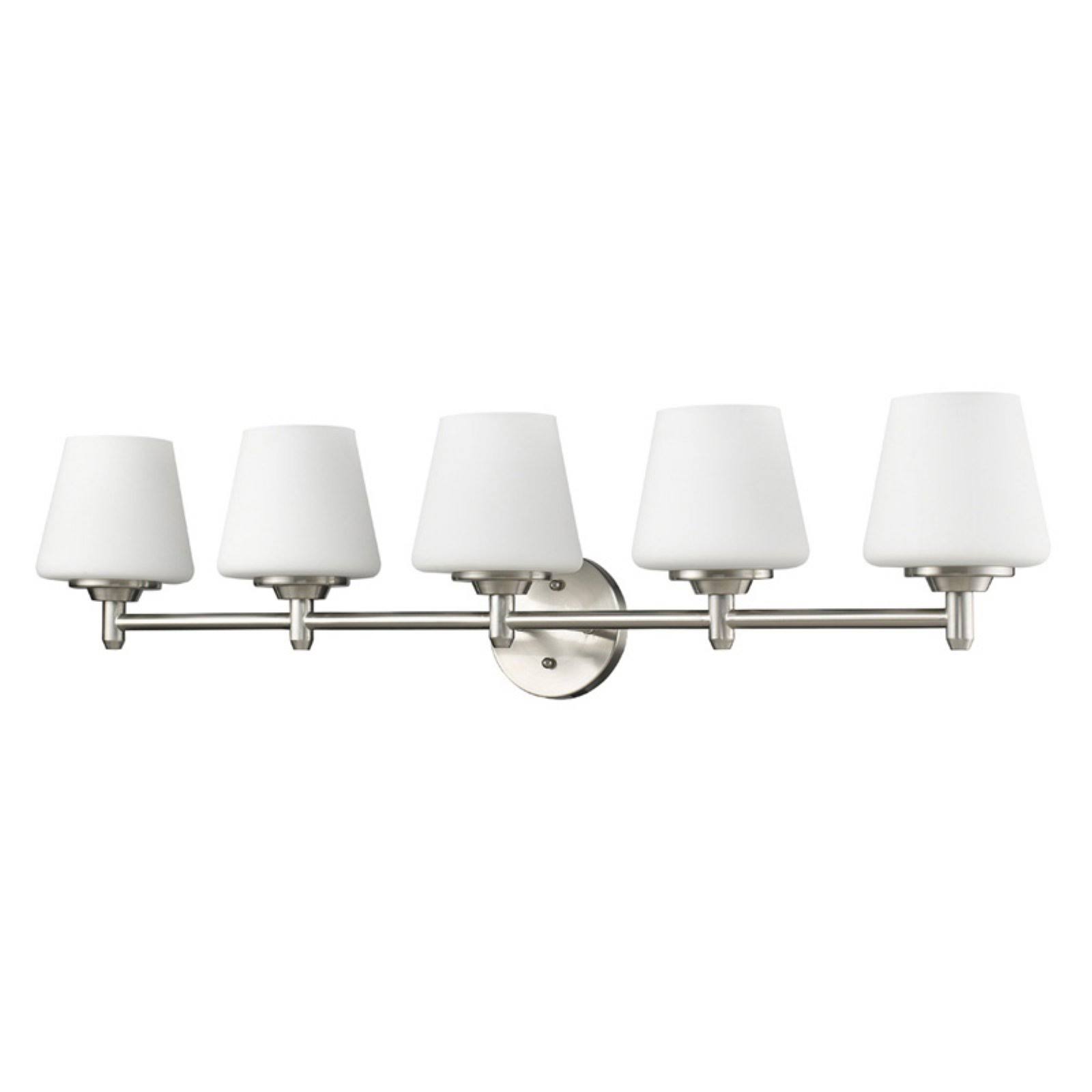 Acclaim Lighting Paige Satin Nickel Five-Light Bath Vanity - IN41311SN