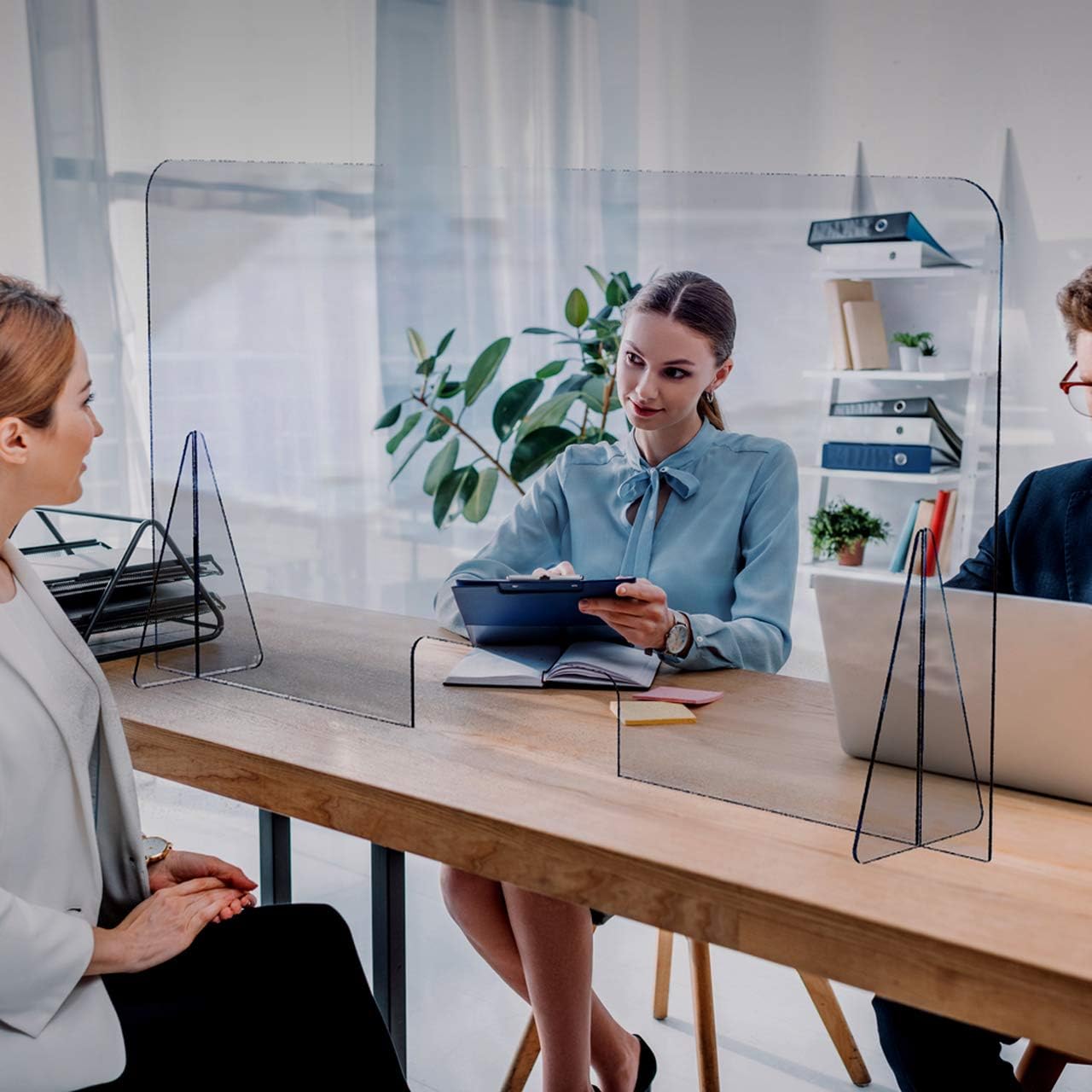 Clear Protective Acrylic Sneeze Guard (48