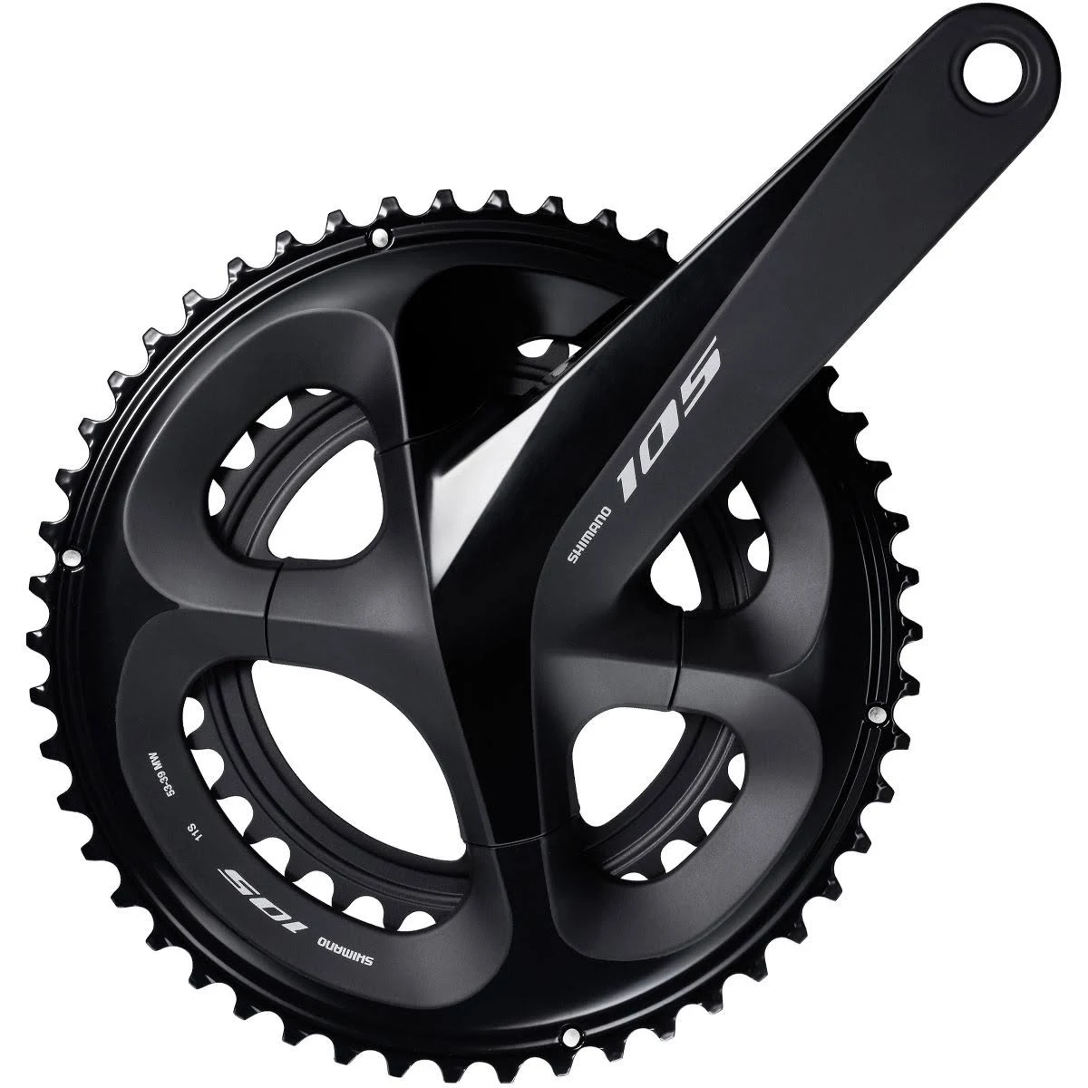 Shimano 105 FC-R7000 Chainset - 53/39 - 172.5mm - Black