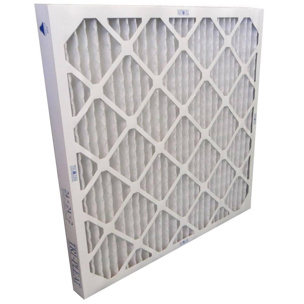 Tri-Dim HVAC Pleated Air Filters with Antimicrobial Protection, MERV 8 Pro, 20x22H x 10x22W x 2x22D, Set of 24 Filters