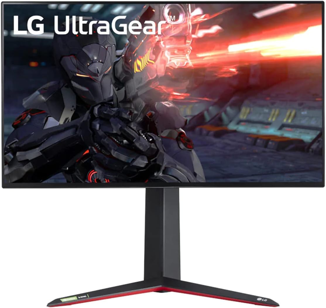 LG 27 Inch UHD (3840 x 2160) Nano IPS Display, AMD FreeSync, Ultragear Gaming Monitor, 1ms Response Time, 144Hz Refresh Rate, G-SYNC Compatibility + JAWFOAL Accessories