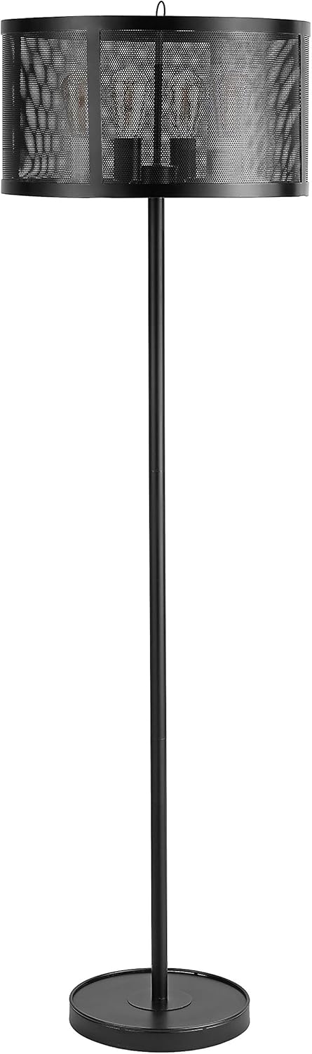 Safavieh FLL4068A Vela 4-Light Industrial Black 62-inch (LED Bulbs Included) Floor Lamp