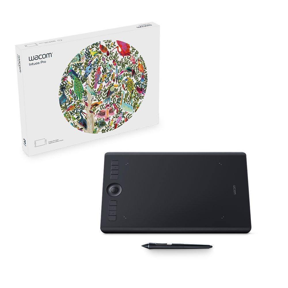 Wacom Intuos Pro PTH660 Creative Pen Tablet, Black, Medium