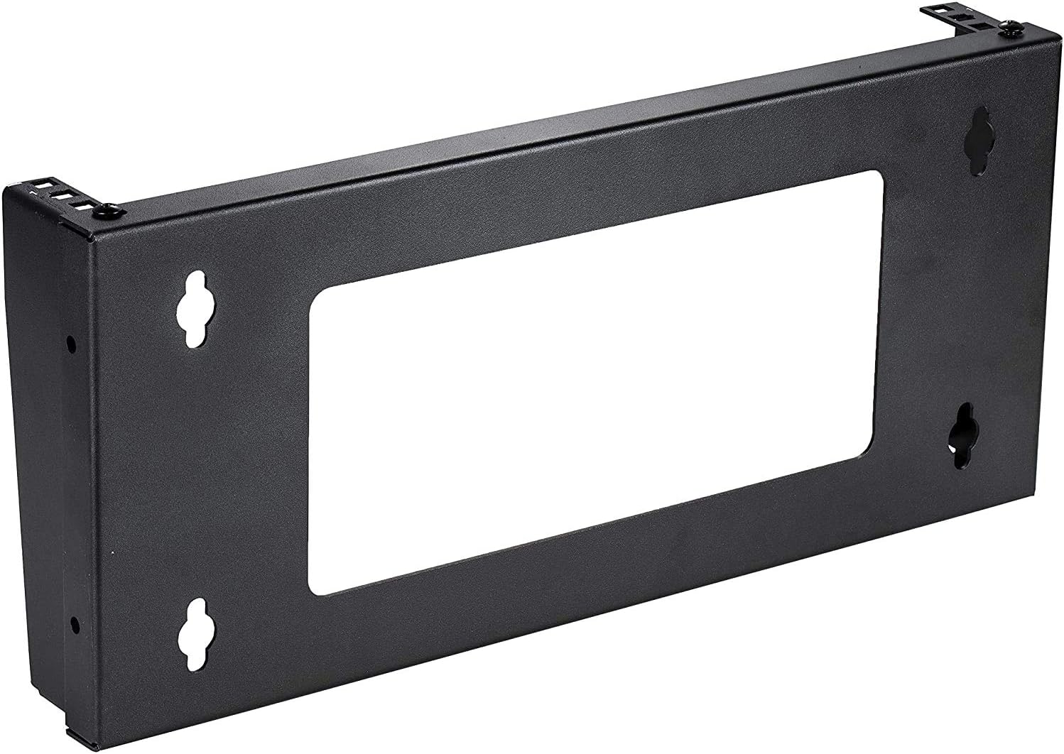 KENUCO 19 Inch Steel Vertical Rack and Wall Mountable Server Rack Mount (Black-2U) Pack of 2