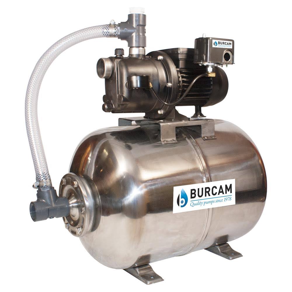 Burcam 506228PSS 3/4 HP Noryl Shallow Well Jet Pump System, Black