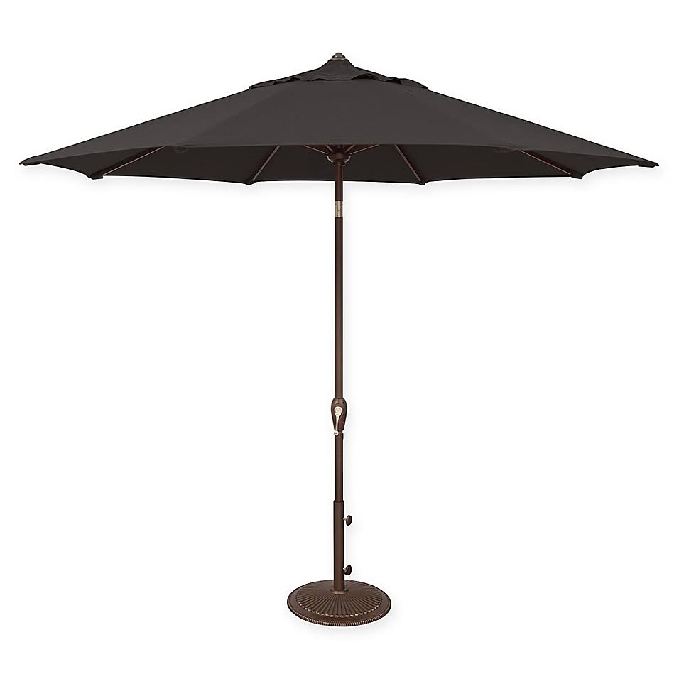 SimplyShade Ssum91-0900-d2408 9 ft. Aruba Octagon Auto Tilt Market Solefin Umbrella 2408 Black