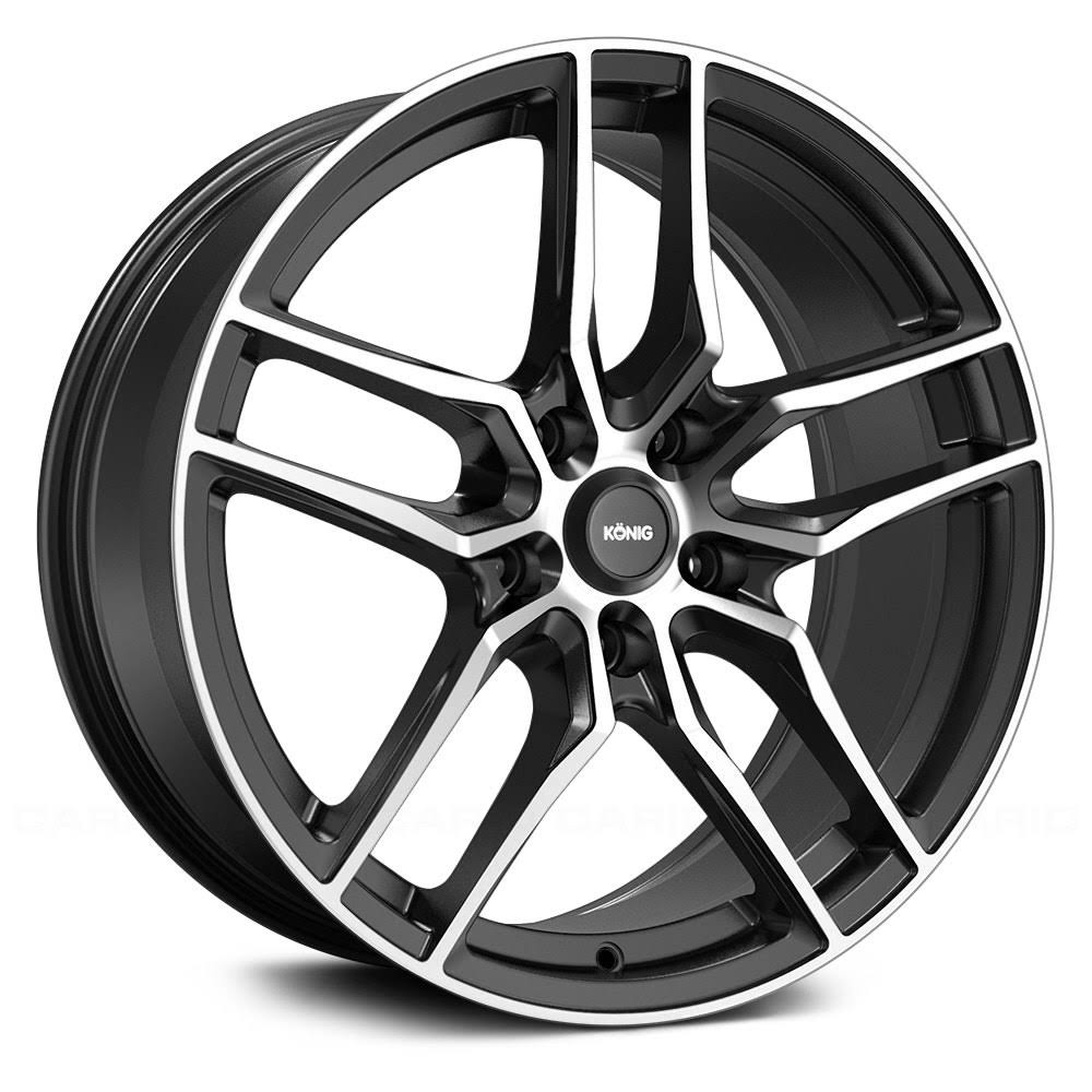 Konig Intention Machined Black 18x8 5x4.5 45mm (io88514455)
