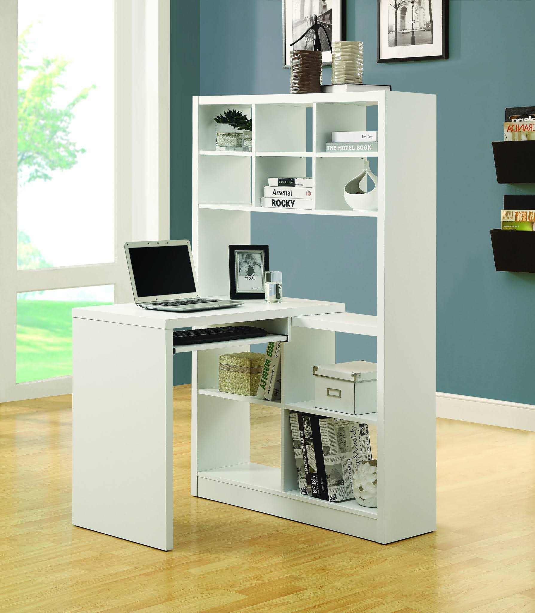 Monarch Hollow-Core Left and Right Facing Corner Desk, White