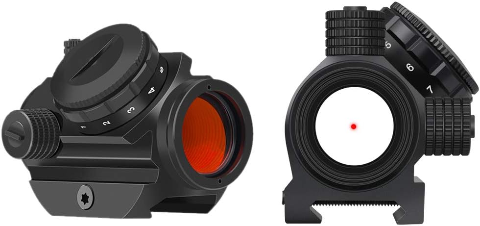 Feyachi RDS-22 Micro Red Dot Sight - 2 MOA Compact Red Dot Scope 1 x 22mm Pack of 2