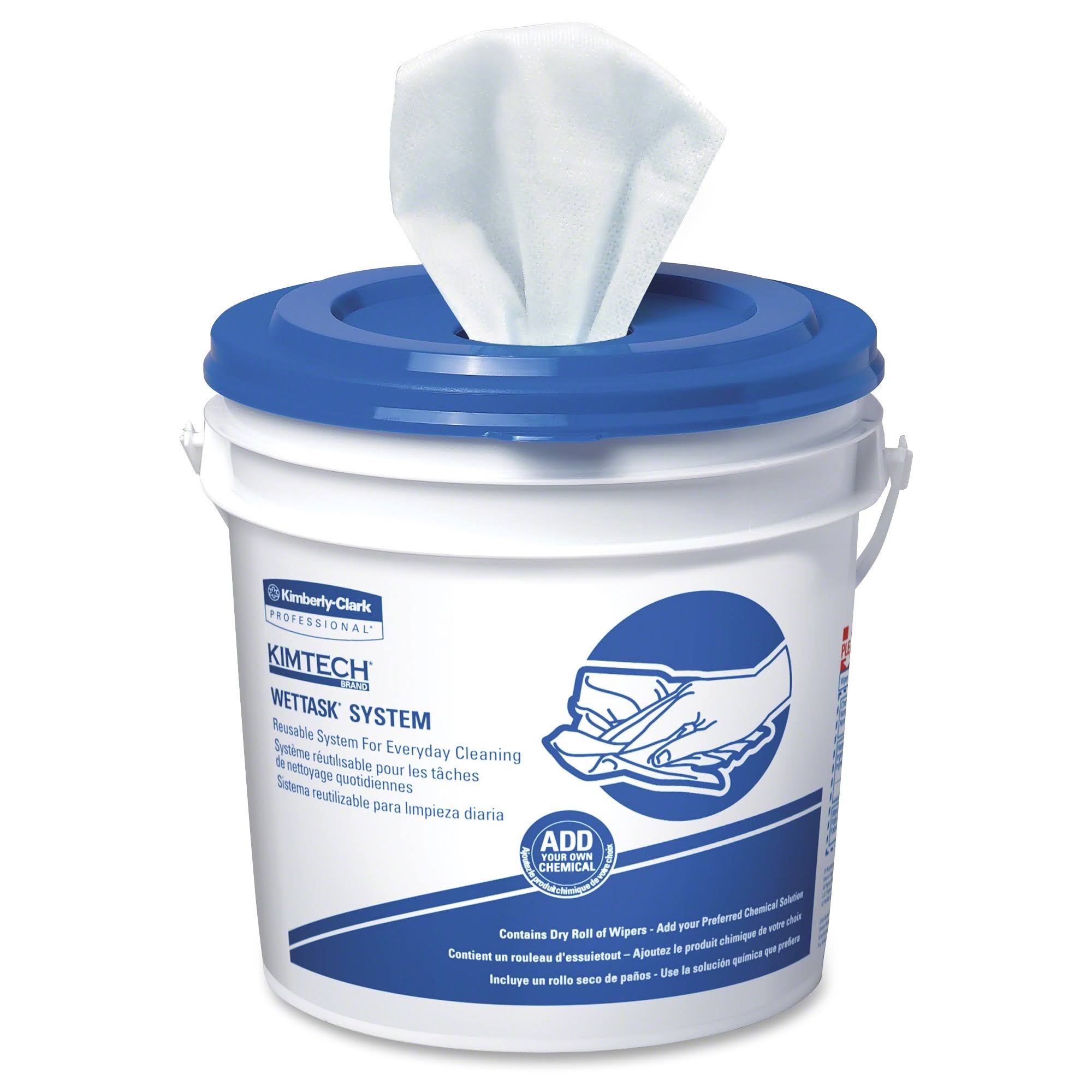 Kimtech Wipers for Bleach, Disinfectants and Sanitizers - Wipe - 12x22 Width x 12.50x22 Length - 540 / Carton - White