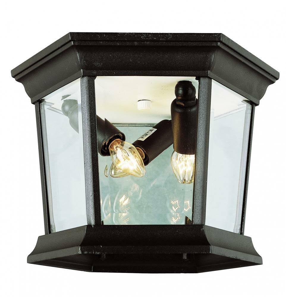 Trans Globe Lighting 4904 BG 3 Light Flush-Mount - Black Gold
