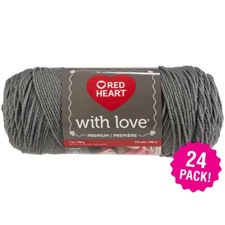 Red Heart Multipack of 24 Pewter with Love Yarn