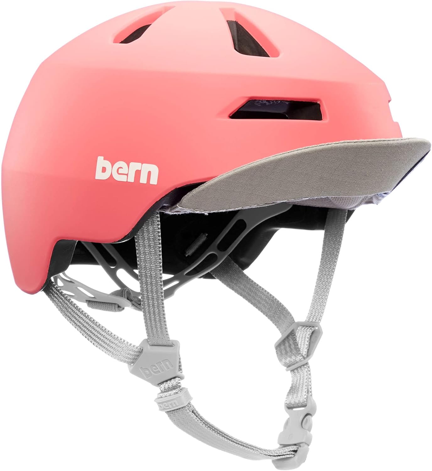 Bern, Nino 2.0 Kids Bike Helmet, Matte Grapefruit, Medium Pack of 2