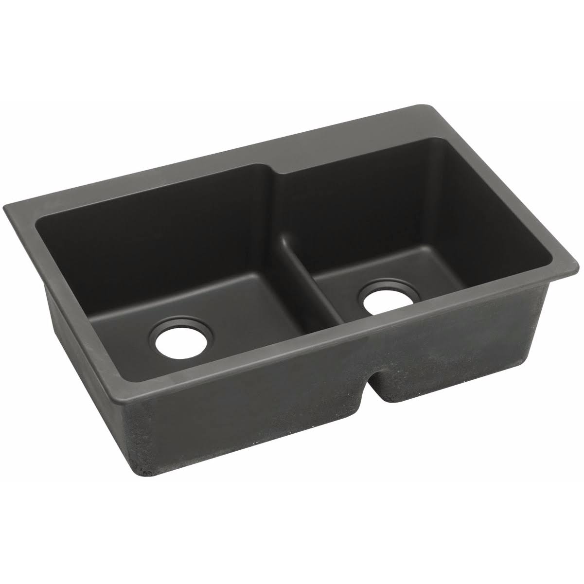 Elkay ELGLBO3322BK0 Quartz Classic Kitchen Sink Black