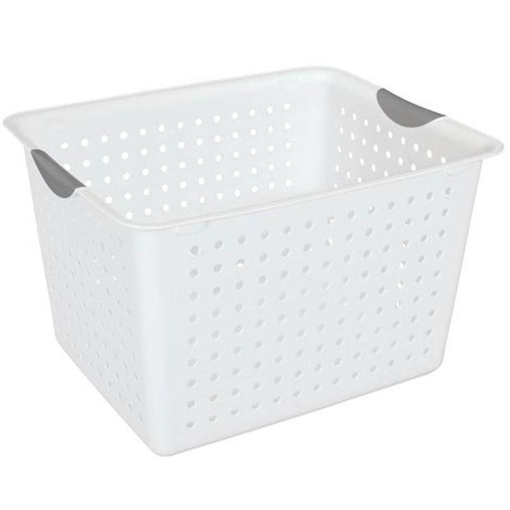 Sterilite Deep Ultra Storage Bin Organizer Basket 6 Pack u0026 Small 12 Pack