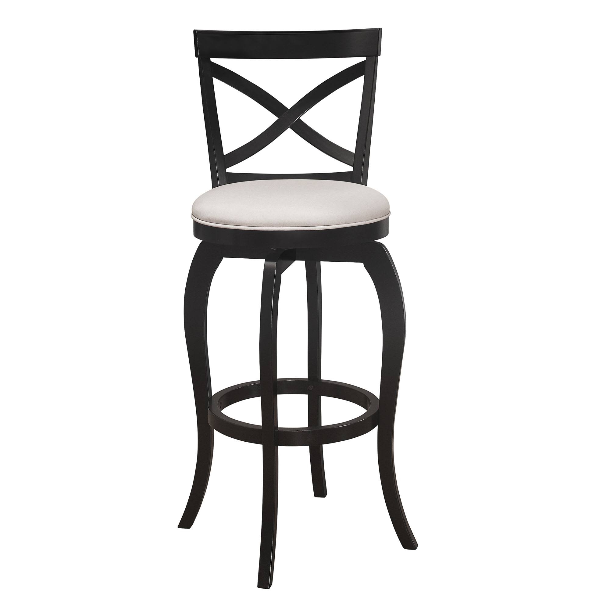 Hillsdale Furniture Ellendale Swivel Bar Height Stool in Black