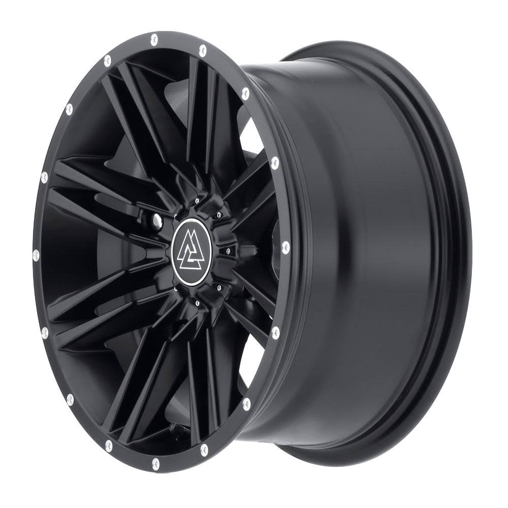 4/156 Braven Ironside Wheel 14x7 4.0 + 3.0 Black/Machined
